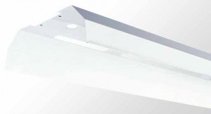Industrial Reflector Kit - White Powder Coated Metal With Upward Slots For Twin And Three Tube LPB Series