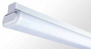 Round Diffused Batten - Twin Tube With Opal Diffuser