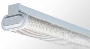 Round Diffused Batten - Twin tube