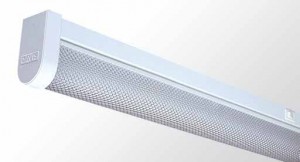 Vanity Oval Diffused Batten - Single Tube With Prismatic Diffuser