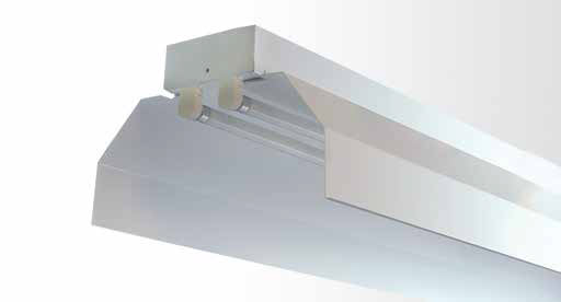 reflector batten twin tube with white powder coated metal reflector3