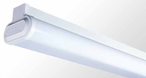 Round Diffused Batten Twin Tube With Opal Diffuser