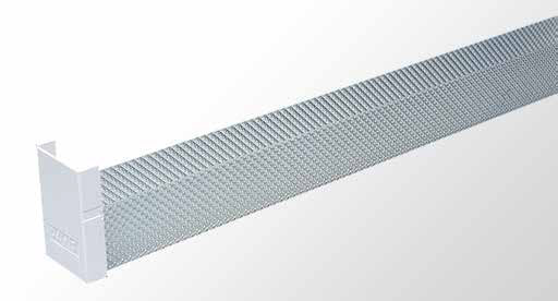 Curved Angle Reflector Batten - Twin Tube With Specular Aluminium Reflector