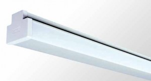 Square Diffused Batten - Twin Tube With Opal Acrylic Diffuser