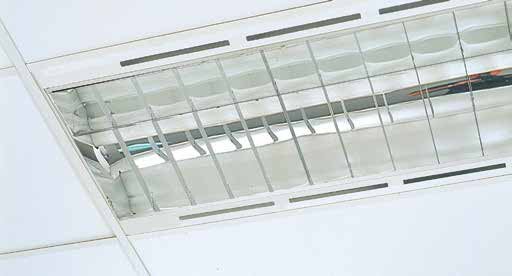 Recessed T/Bar Air Handling T8 - Armstrong Recessed T/Bar Air Handling Without Back Reflector